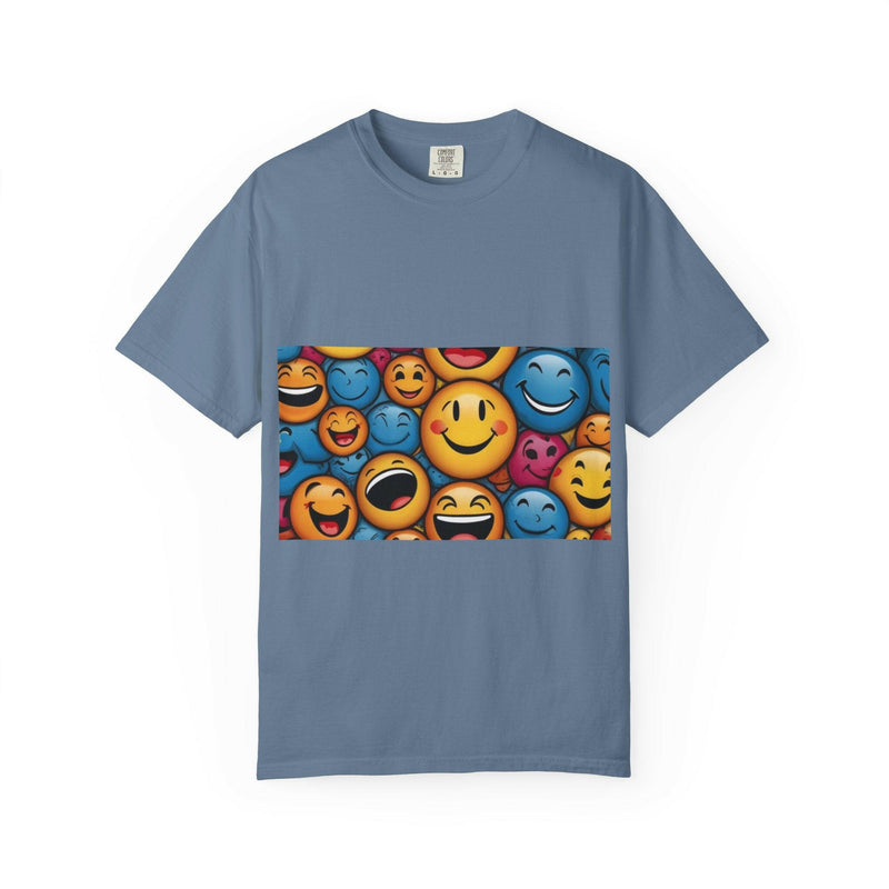 Colorful Emoji T-Shirt, Fun Graphic Tee, Gift for Friends, Summer Vibes, Casual Wear, Happy Shirt, Festival Apparel