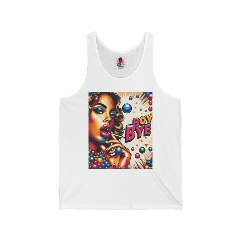Bold Graphic Unisex Jersey Tank | Trendy Summer Apparel, Statement Top, LGBTQ+ Pride Wear, Gift for Friends