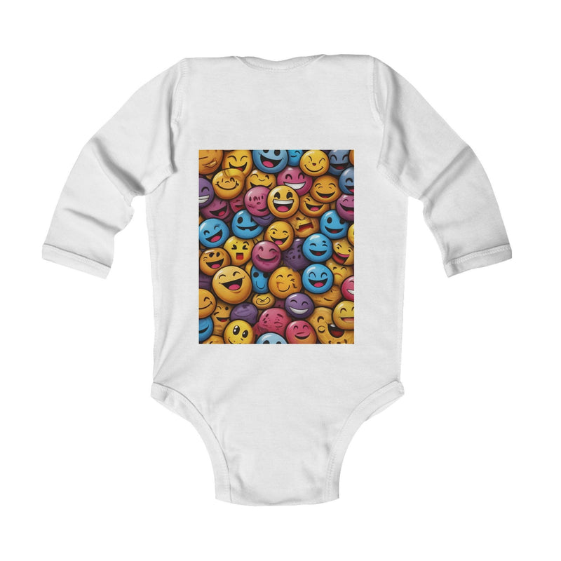 Cheerful Baby Bodysuit - It's a New Day, Baby Shower Gift, Cute Infant Clothes, Funny Baby Outfit, Smiley Face Design