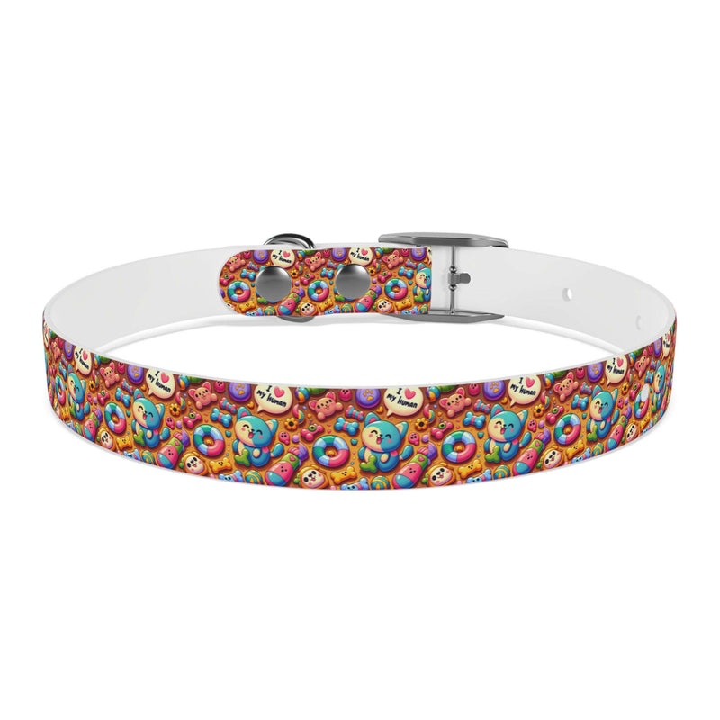 Colorful Dog Collar with Fun Emoji Designs, Adjustable Pet Accessory, Dog Leash, Gift for Dog Lovers, Cute Pet Supplies