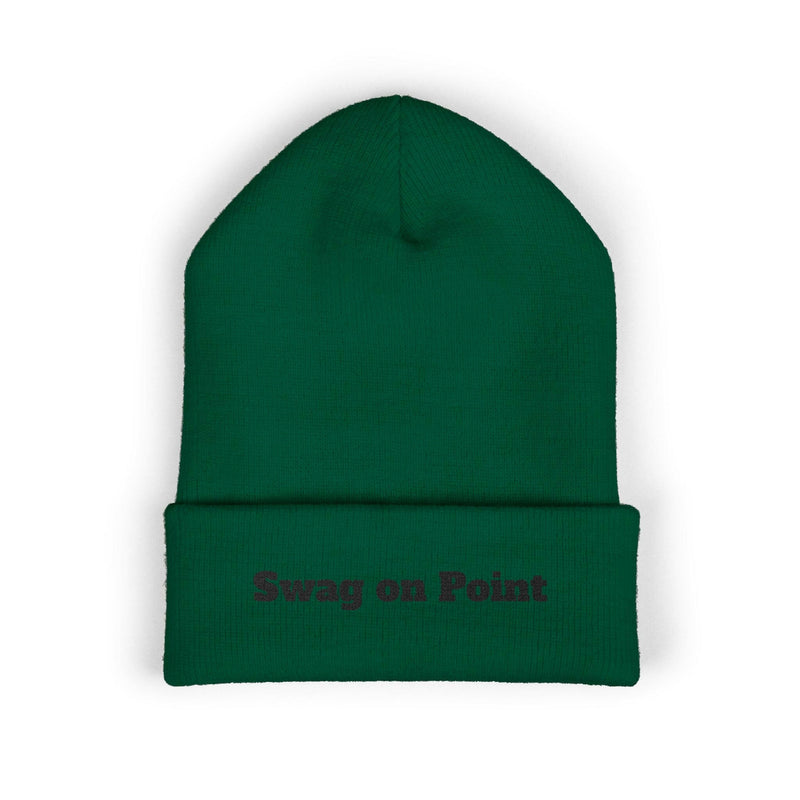 Stylish swag beanie for modern fashion enthusiasts, perfect for adding a trendy touch to your winter wardrobe.