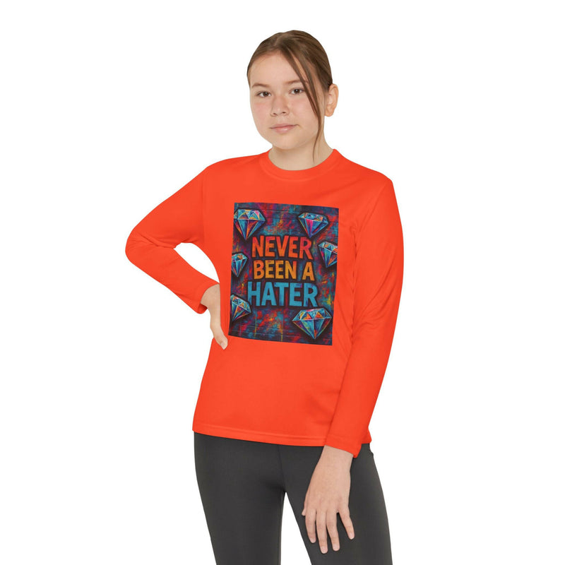 Youth Long Sleeve Tee, Trendy Graphic Shirt, Gift for Teens, Cool Statement Apparel, Casual Wear, Everyday Fun