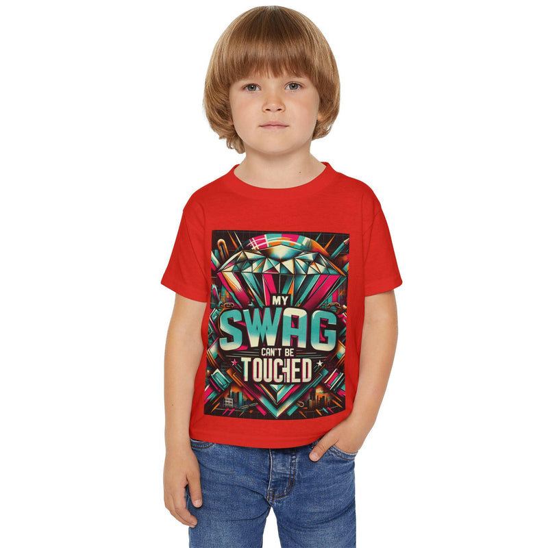 Cool Toddler T-Shirt with 'My Swag Can't Be Touched' Design, Fun Kids Tee, Stylish Toddler Apparel, Birthday Gift, Trendy Children's Wear