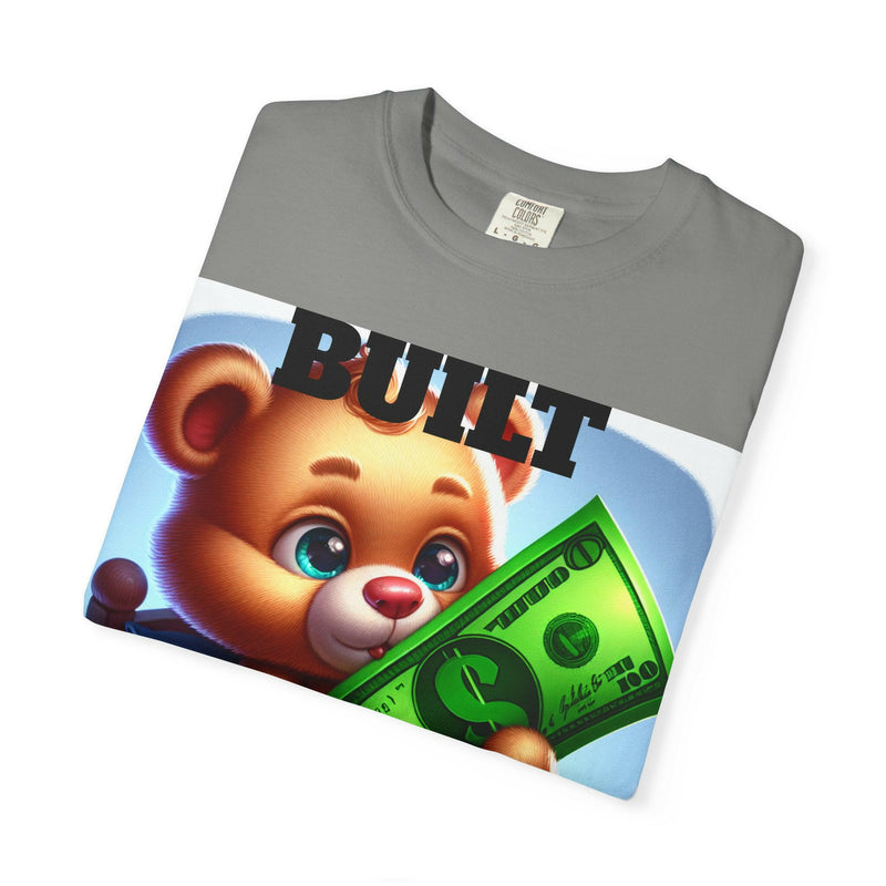 Built Different Bear Graphic T-Shirt - Unisex Garment-Dyed Tee