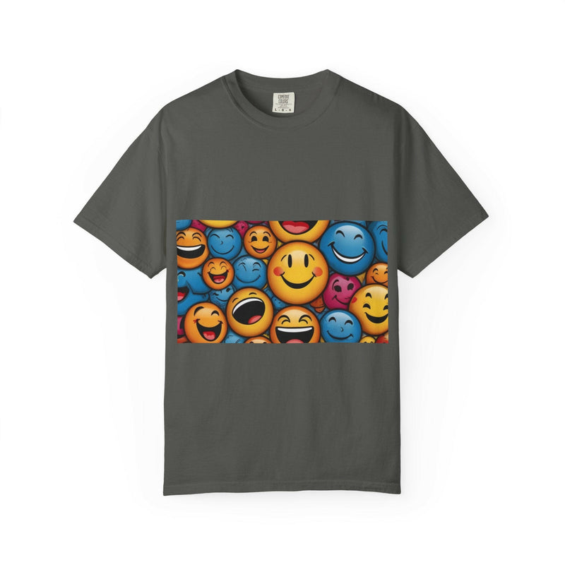 Colorful Emoji T-Shirt, Fun Graphic Tee, Gift for Friends, Summer Vibes, Casual Wear, Happy Shirt, Festival Apparel