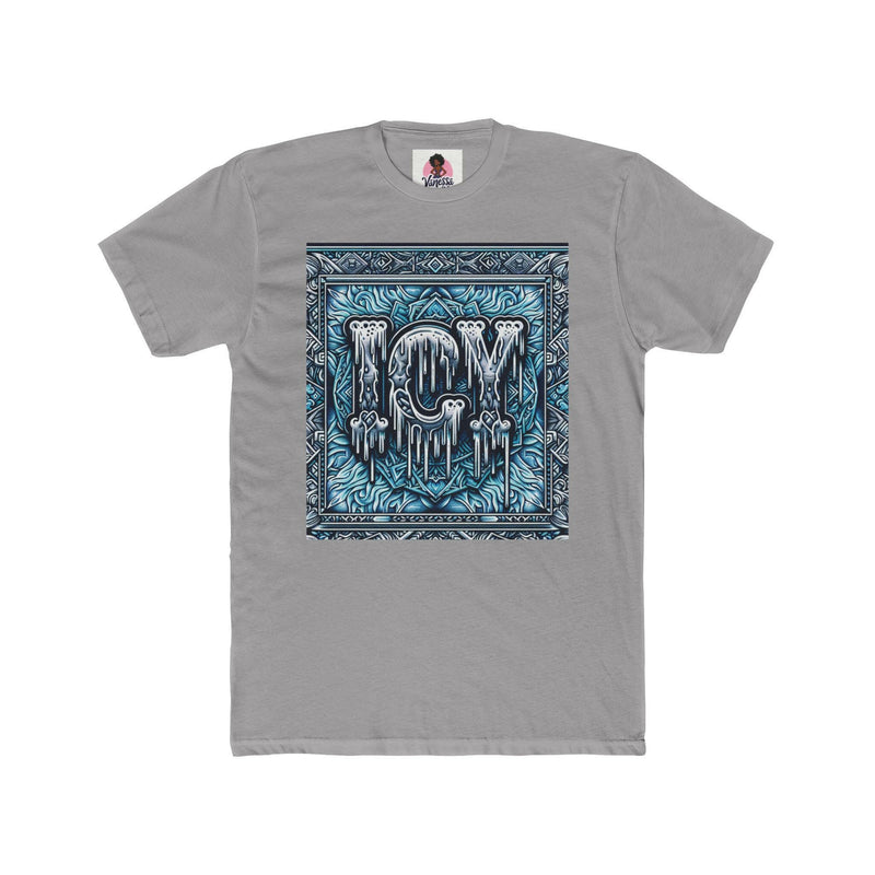Icy Vibes Unisex Cotton Crew Tee | Cool Graphic T-Shirt, Streetwear Fashion, Gift for Her/Him, Casual Outfit, Ice-Themed Apparel