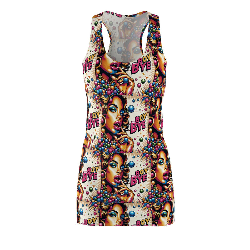 Vibrant Women's AOP Racerback Dress - Perfect for Summer Parties, Dances, Festivals, and Beach Days, Statement Piece, Colorful Fashion
