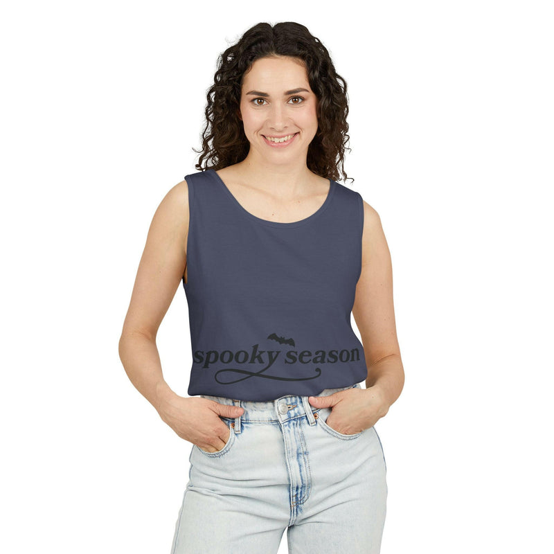 Spooky Season Tank Top, Halloween Apparel, Unisex Summer Shirt, Festival Tank, Casual Wear, Halloween Celebration Outfit