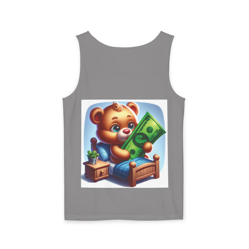 Progress Over Perfection Tank Top, Unisex Inspirational Top, Cute Bear Graphic Tank, Motivational Gift, Casual Summer Wear