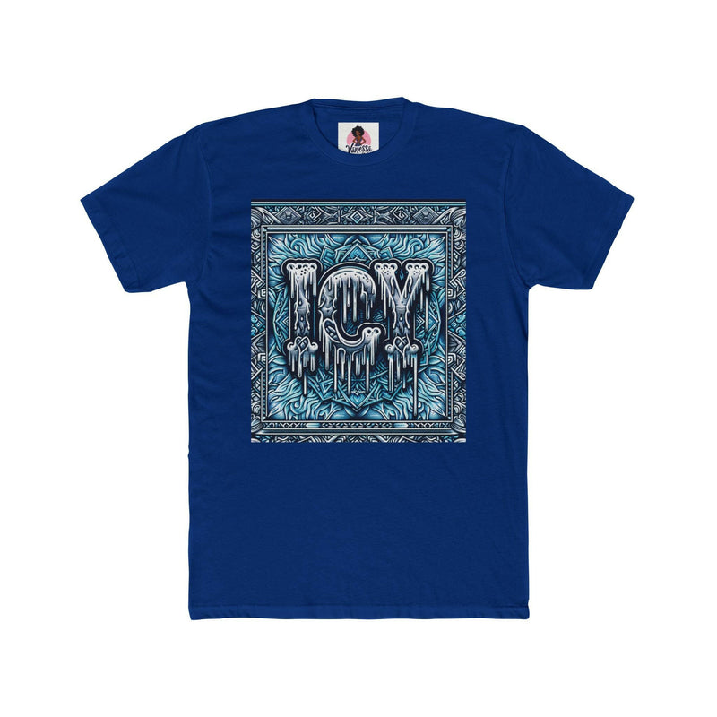 Icy Vibes Unisex Cotton Crew Tee | Cool Graphic T-Shirt, Streetwear Fashion, Gift for Her/Him, Casual Outfit, Ice-Themed Apparel