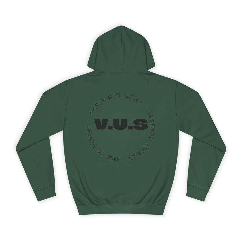 Unisex Heart Vibe College Hoodie, Casual Fashion Hoodie, Cute Gift for Students, Cozy College Wear, Trendy Streetwear