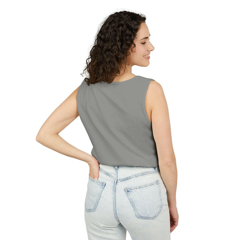 Icy Vibes Garment-Dyed Tank Top - Chill Summer Wear, Beach Fashion, Ice-Themed Gift, Casual Layering Piece, Unisex Beachwear