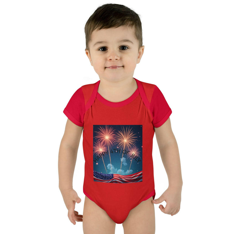 Independence Day Baby Bodysuit, Fireworks Infant Onesie, 4th of July Outfit, Baby Shower Gift, Summer Celebration Apparel