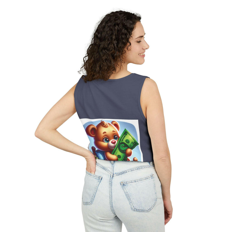Progress Over Perfection Tank Top, Unisex Inspirational Top, Cute Bear Graphic Tank, Motivational Gift, Casual Summer Wear