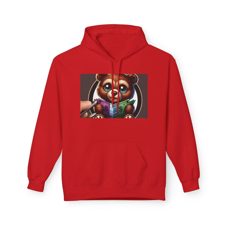 Rise N' Shine Fleece Hoodie, Cozy Bear Apparel, Unisex Sweatshirt, Cute Gift for Friends, Inspirational Clothing