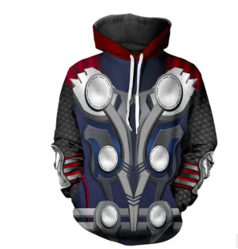 Avengers 3 Thor Winter Soldier 3D Hoodie Cosplay Sweater