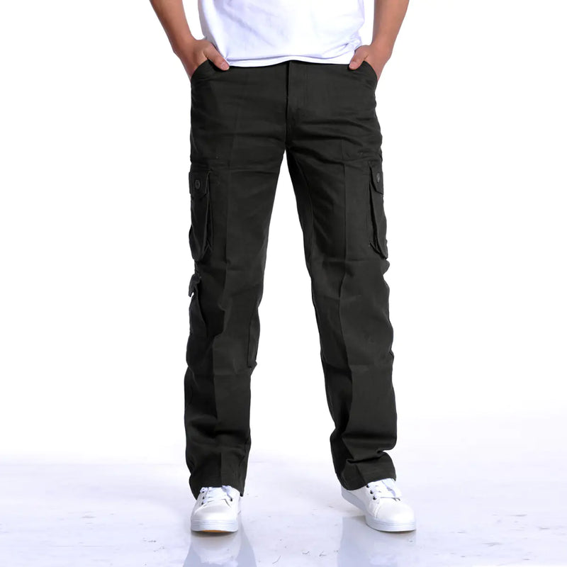 Men's Casual Loose Long Pants with Multi-Pockets