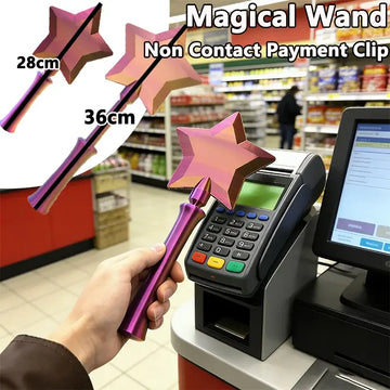 3d Printed Wand Tap To Pay Tools, Star Magic Wand Contactless Payment Clip, New  Long-distance Contactless Payment Payment Tool