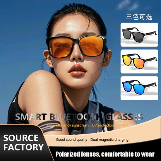 Smart Bluetooth Glasses Al Smart Chip Intelligent Control Operation, Right-hand Assistant for Women Men