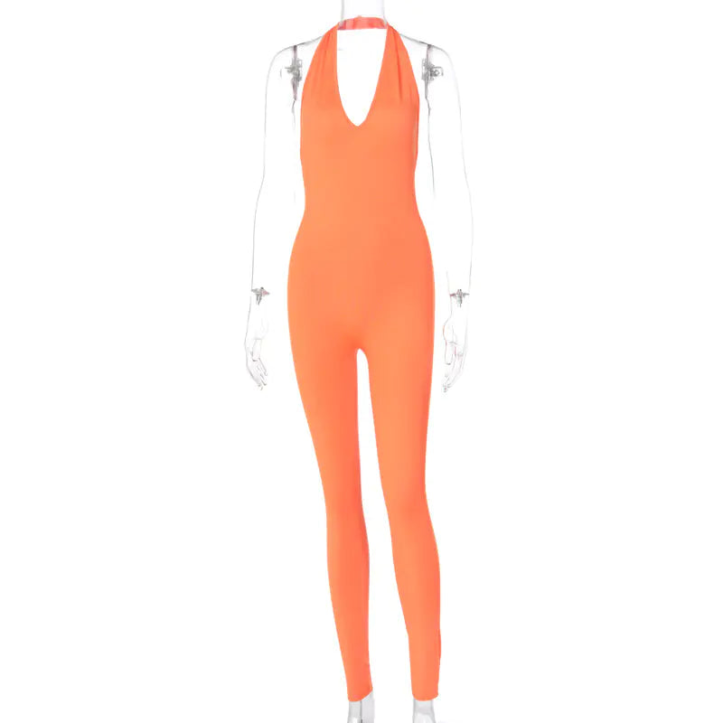 2025 Fall/Winter Women's Backless V-Neck Bodysuit