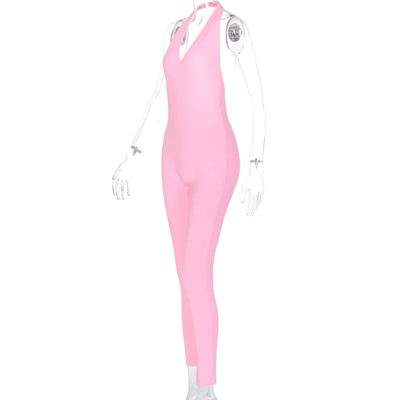 2025 Fall/Winter Women's Backless V-Neck Bodysuit