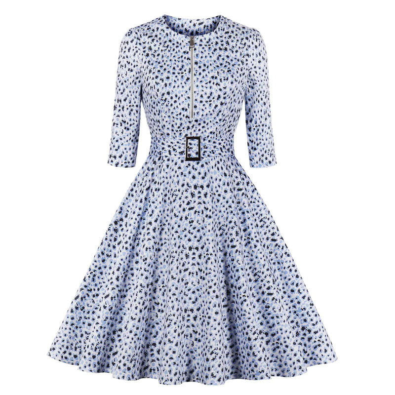 2025 Fall Fashion Leopard Print Dress for Women.