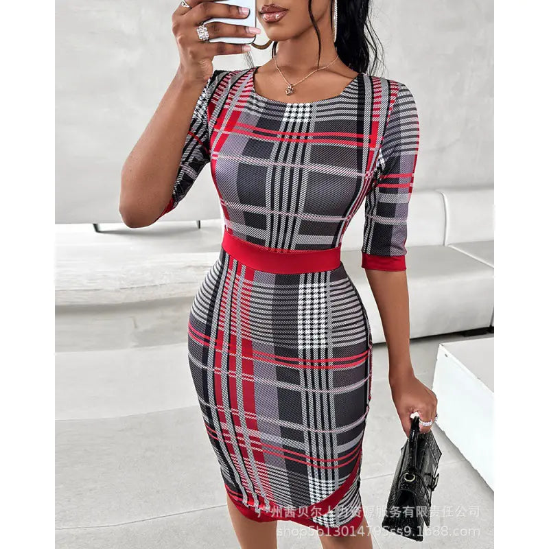 2025 Women's Long Sleeve Cardigan & Bodycon Dress Set